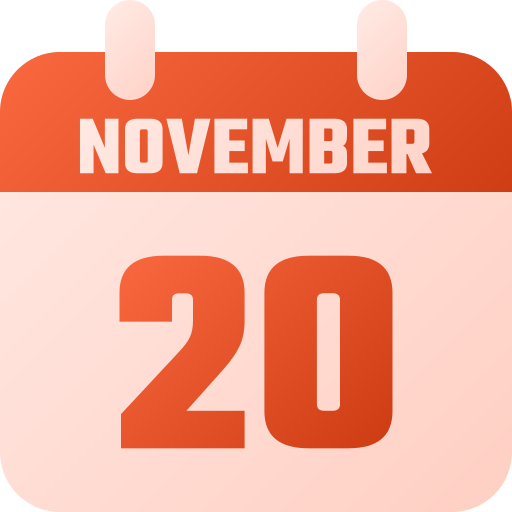 20 de noviembre icono gratis