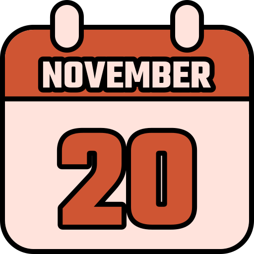 20 de noviembre icono gratis