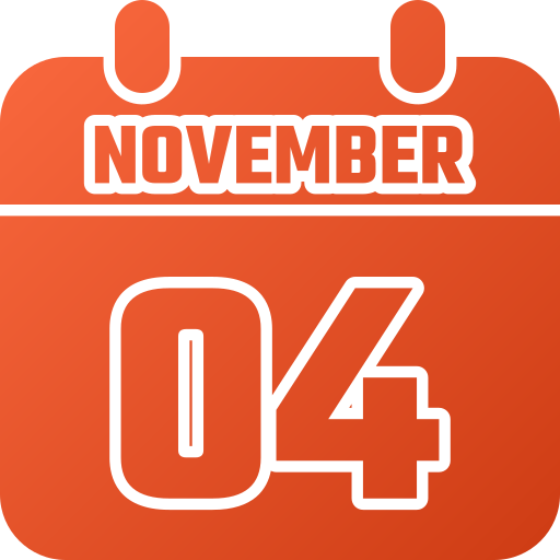 4 de noviembre icono gratis