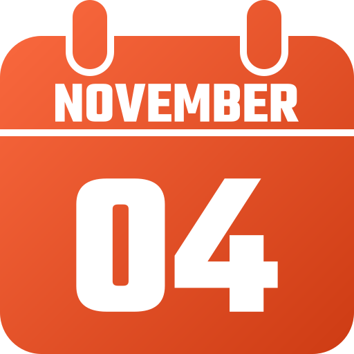 November 4 - Free time and date icons