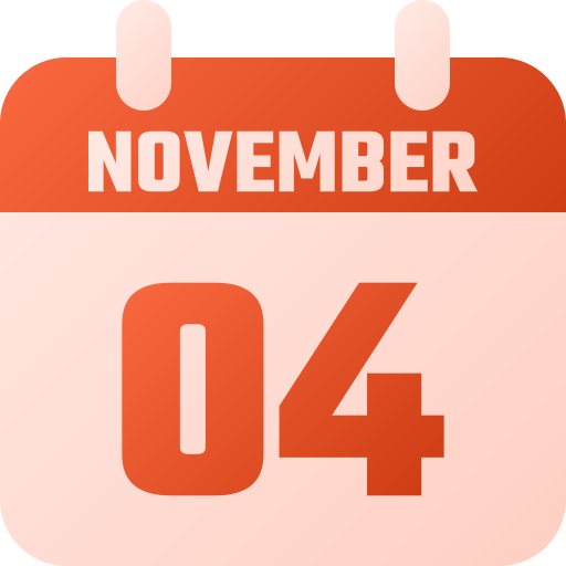 November 4 - Free time and date icons