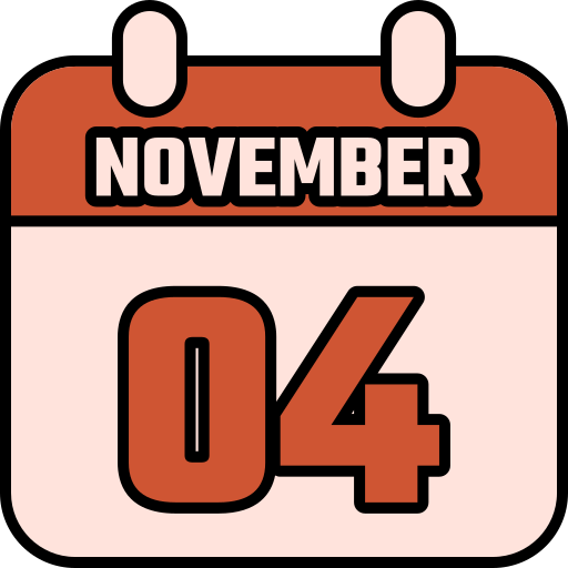 4 de noviembre icono gratis