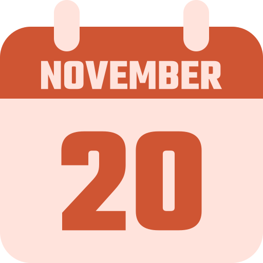 20 de noviembre icono gratis