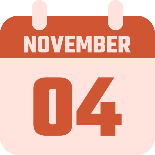 4 de noviembre icono gratis