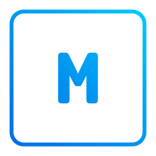 letra m icono gratis