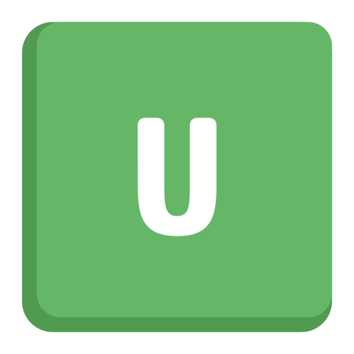 letra u icono gratis