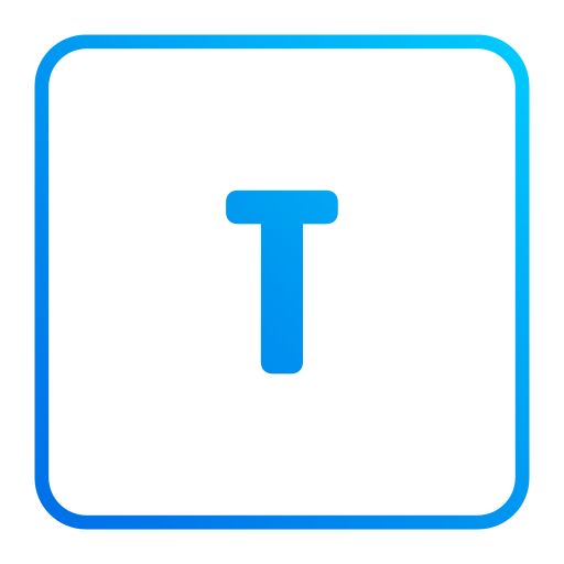 letra t icono gratis