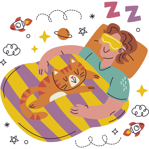 dormir gratis sticker