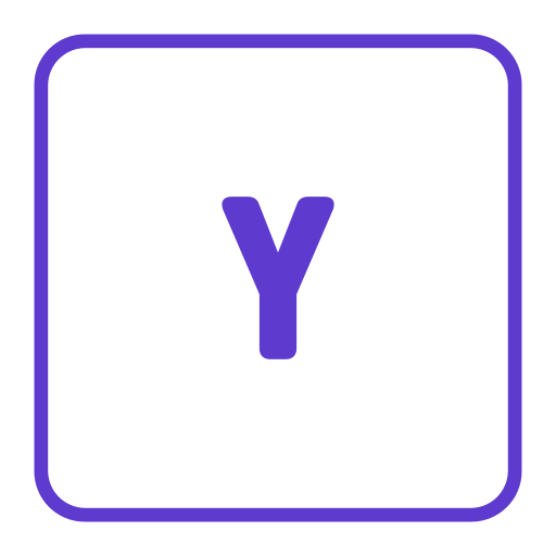 letra y icono gratis