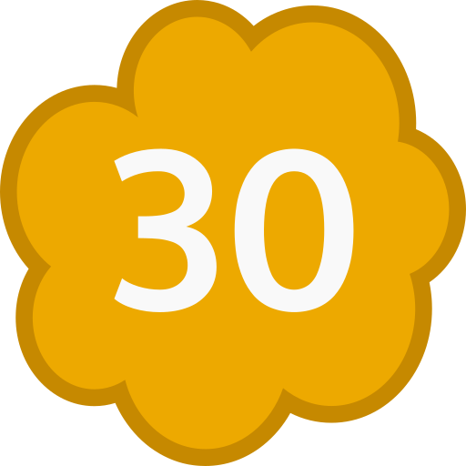 treinta icono gratis