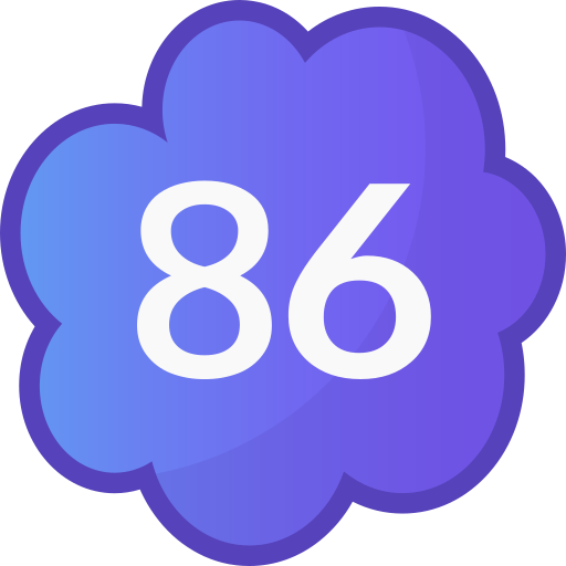 86 icono gratis