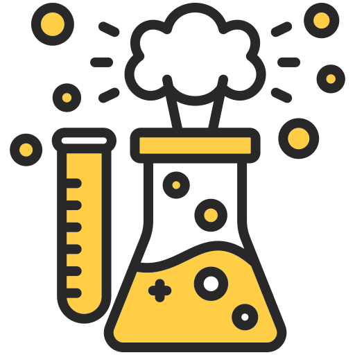 reacción química icono gratis