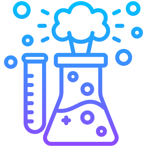 reacción química icono gratis