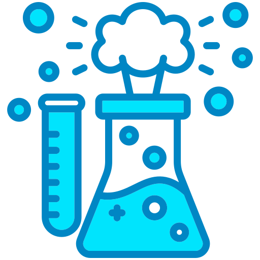 reacción química icono gratis