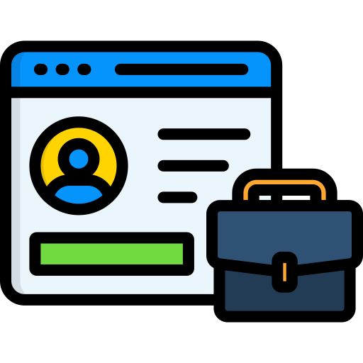 Professional portfolio free icon