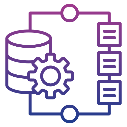 integración de datos icono gratis