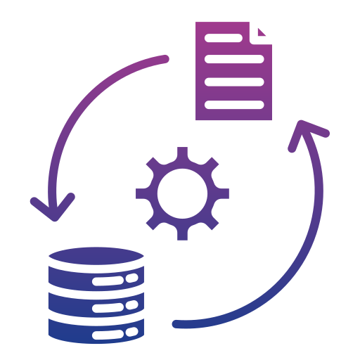 transformación de datos icono gratis