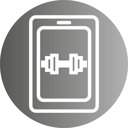 aplicación de fitness icono gratis