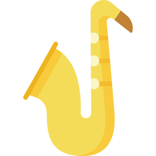 saxofón icono gratis