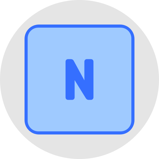 letra n icono gratis