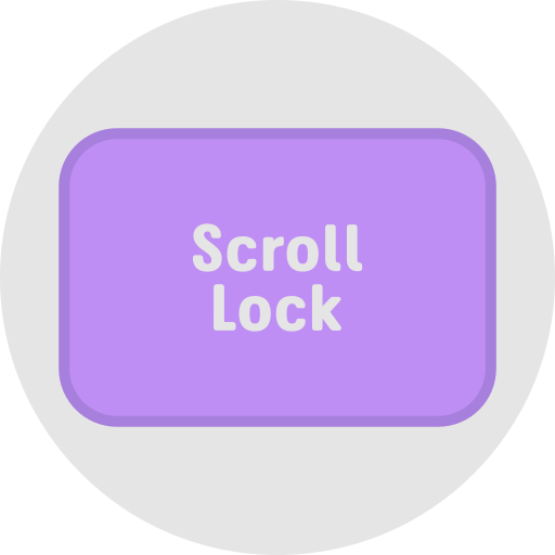 bloqueo de desplazamiento icono gratis