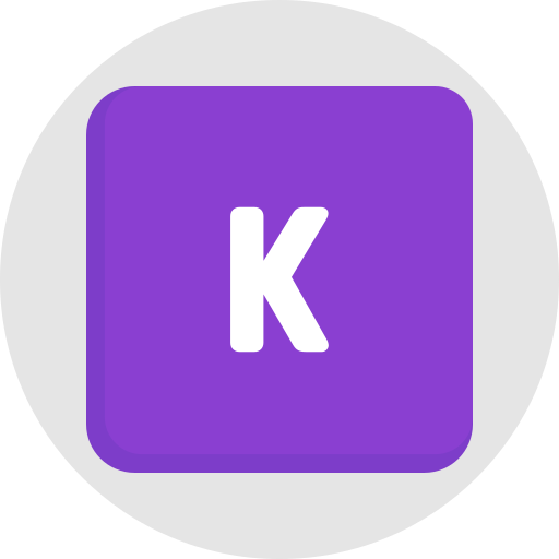 letra k icono gratis