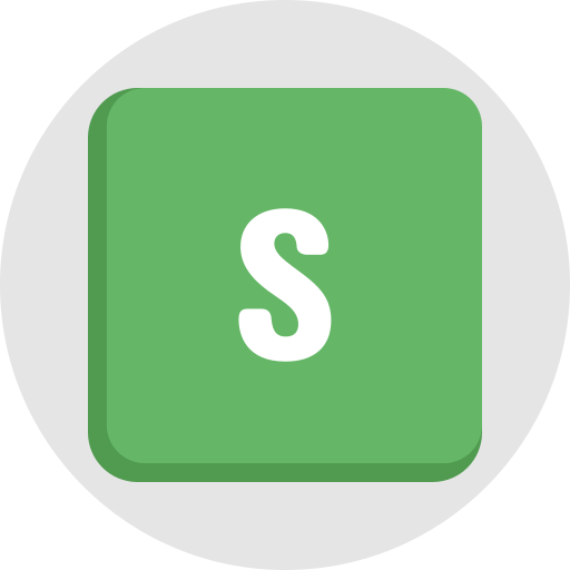 letra s icono gratis