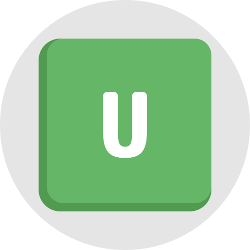 letra u icono gratis