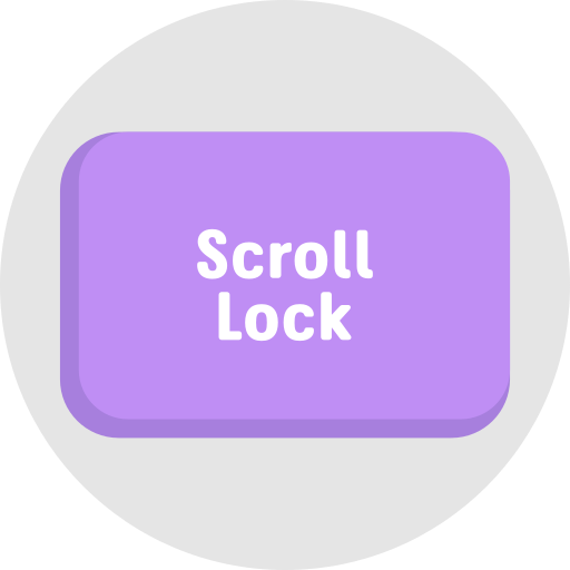 bloqueo de desplazamiento icono gratis