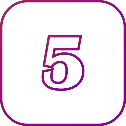 nummer 5 kostenlos Icon nummer 5 kostenlos Icon