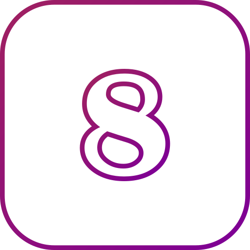 numero 8 icono gratis