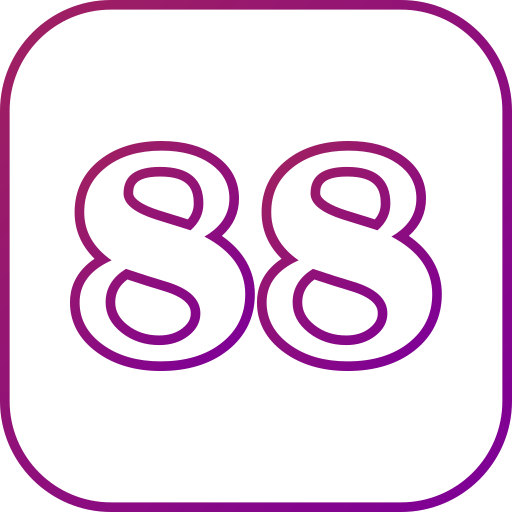 oitenta e oito grátis ícone