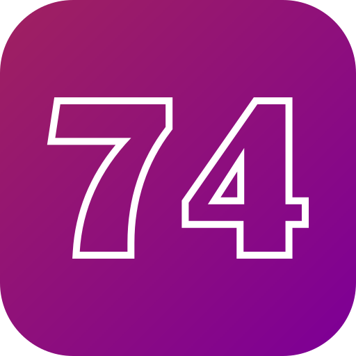 74 Icône gratuit 74 Icône gratuit