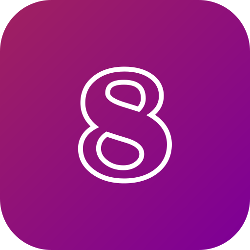 numero 8 icono gratis