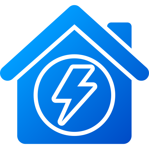 icono de la casa de energía icono gratis