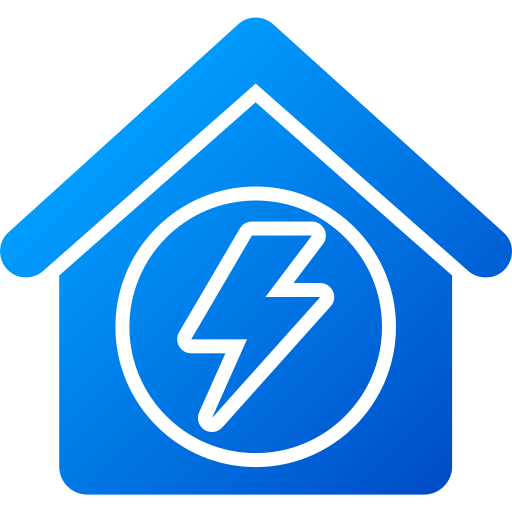 icono de la casa de energía icono gratis