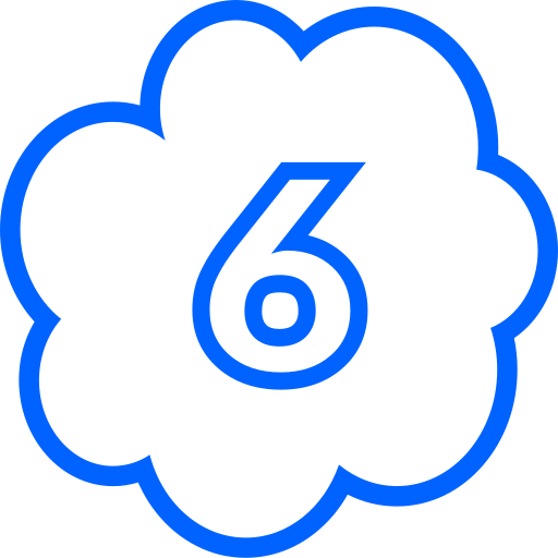 six Icône gratuit six Icône gratuit