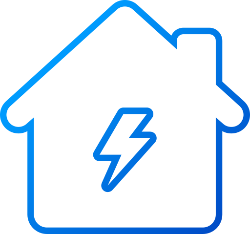 icono de la casa de energía icono gratis