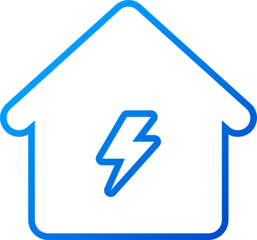 icono de la casa de energía icono gratis