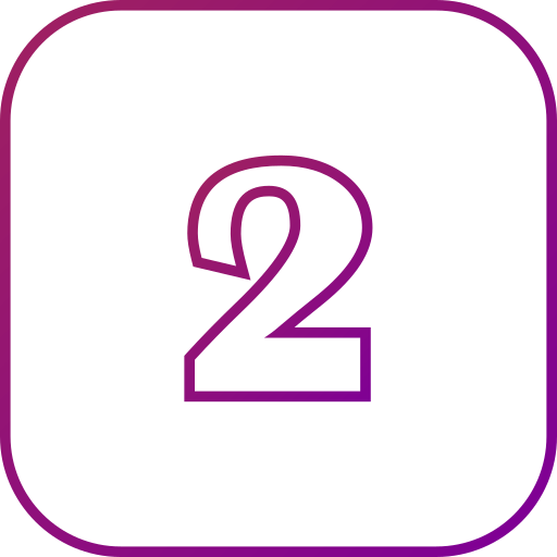 número 2 icono gratis