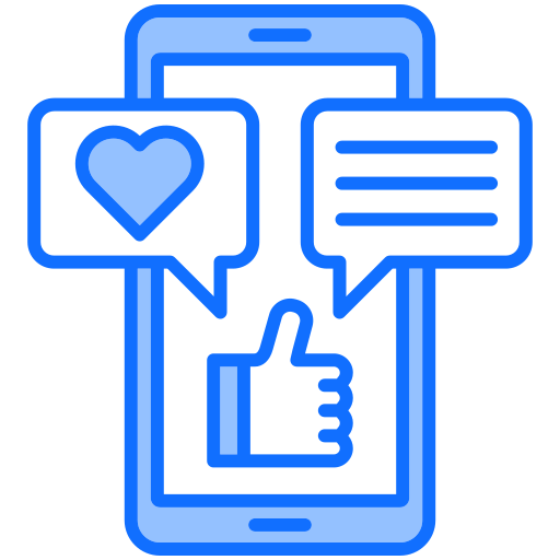 medios de comunicación social icono gratis