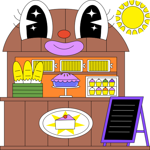 Market free sticker
