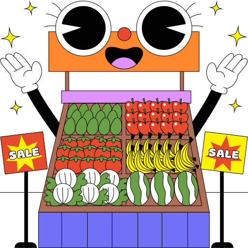 Market free sticker