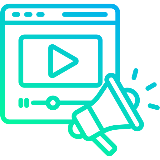 marketing vidéo Icône gratuit marketing vidéo Icône gratuit