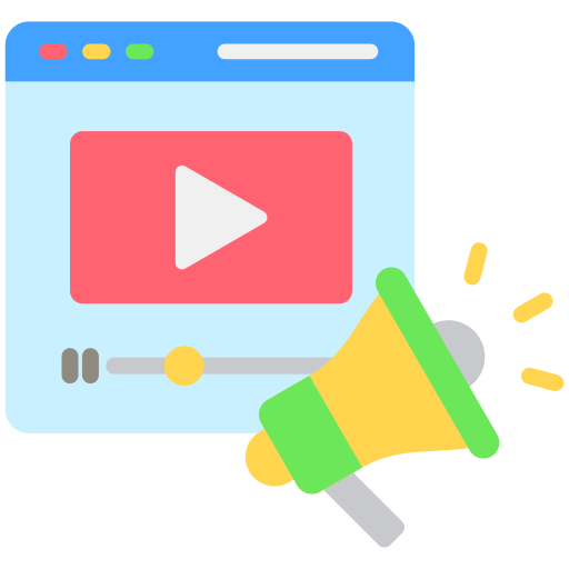 vídeo marketing icono gratis