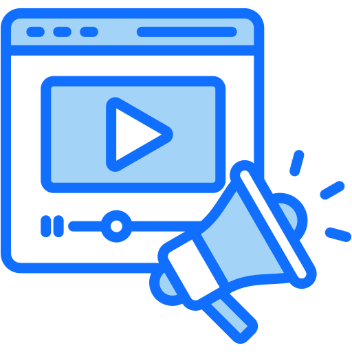 vídeo marketing icono gratis