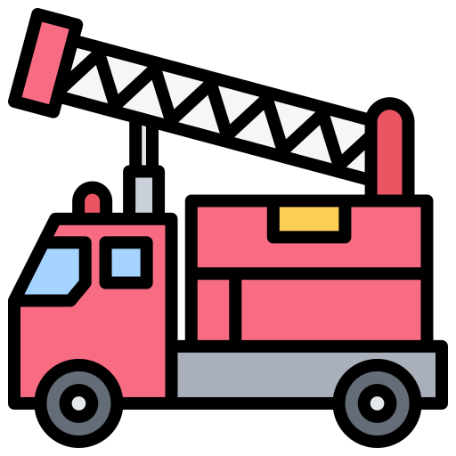 camión con escalera icono gratis