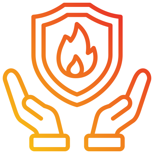 prevención de fuego icono gratis