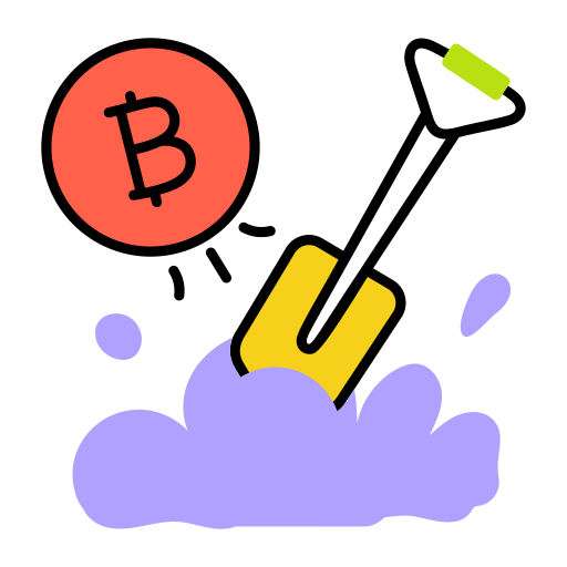 minería bitcoin icono gratis