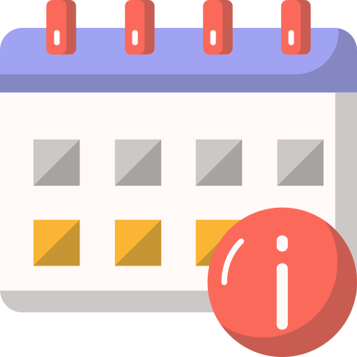 calendario de fechas icono gratis